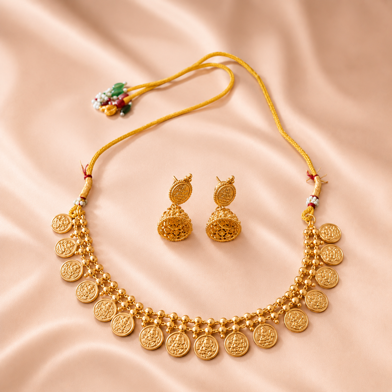 Traditional Kasu Necklace Set